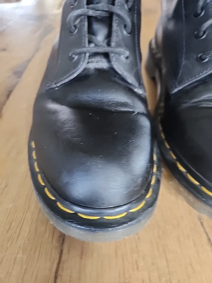 Винтаж. Ботинки Martens 939 Ben 6 Eye черные рабочие на лодыжке мужские размер США 12 - Изображение 3 из 4