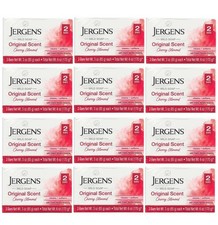12 PACK- Jergens Mild Soap Original Cherry Almond Scent, 24 BARS 3oz FREE SHIP