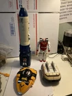 Power Rangers In Space Mega Voyager Red Zord Deluxe Vintage used Missing Shuttle