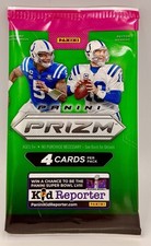 2023 Panini Prizm NFL Football Green Ice Prizm SEALED PACK Checkerboard Parallel