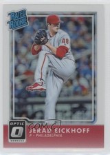 2016 Panini Donruss Optic Rated Rookies Holo Jerad Eickhoff #63 0w8