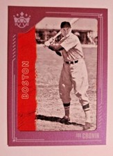 2021 DIAMOND KINGS DEBUT PLUM FRAMED PARALLEL JOE CRONIN