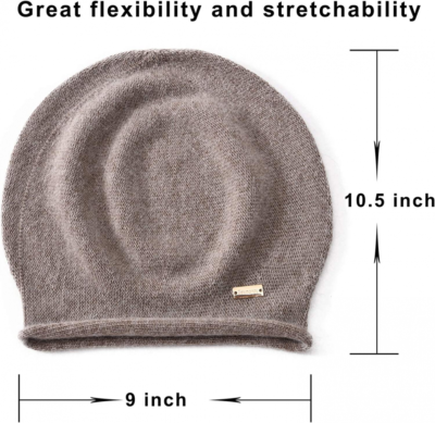 jaxmonoy Cashmere Slouchy Knit Beanie Hat for Women Winter  display picture 1