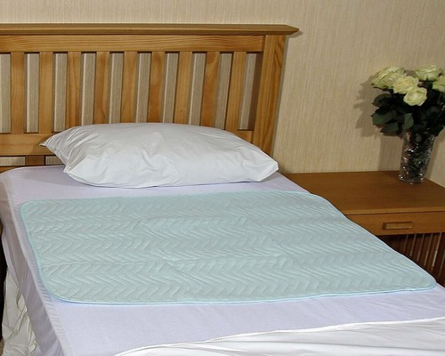 Absorbent Washable Incontinence Bed Sheet/Pad/Mattress Protection, Green - Picture 2 of 23