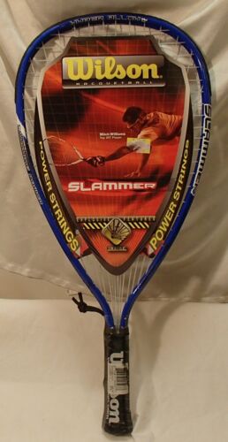 Wilson Racquetball Slammer Blue Racquet 3 6/8" Hyper Alloy - Picture 1 of 2