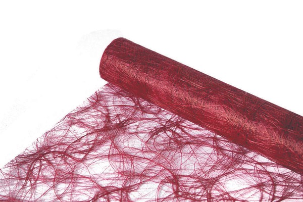 Sizoweb Vlies TischläUfer -Tischband Dekorolle Bordeaux 5M X 30Cm Farbe 3510-image