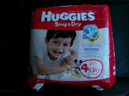 VTG 2012 Huggies Snug & Dry Disney Mickey Mouse Jumbo Pack 31 Baby Diapers Full