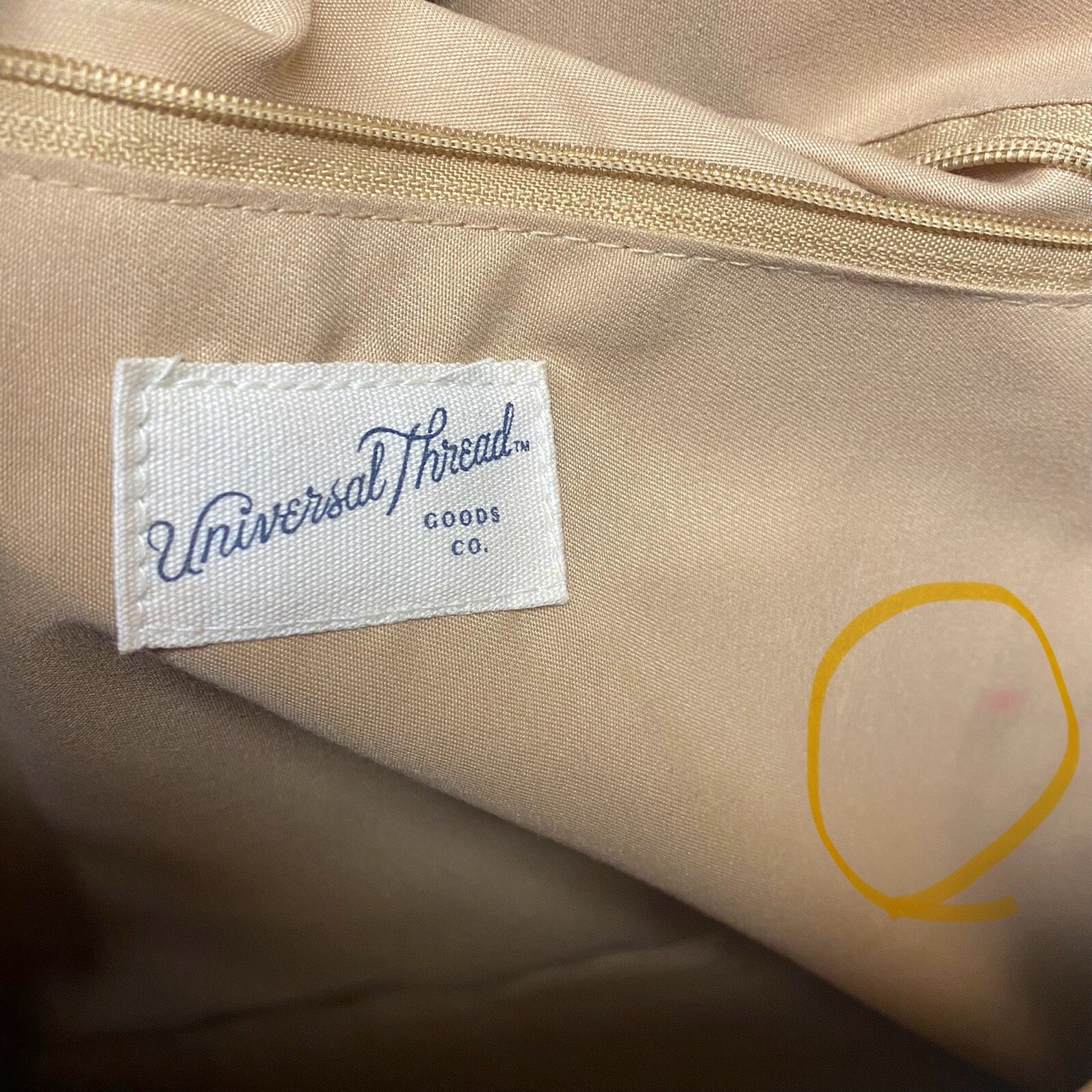 Universal Thread Straw Tan Mini  Handbag Faux lea… - image 10