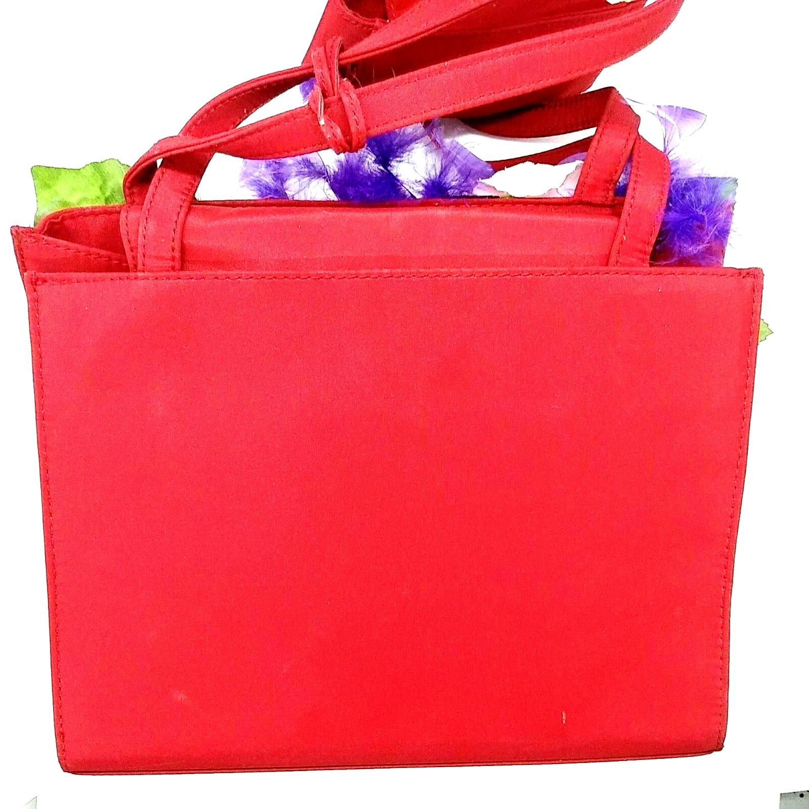 Red Crossbody Shoulder Bag with Phone Case – Stylish Satchel Tote  -image