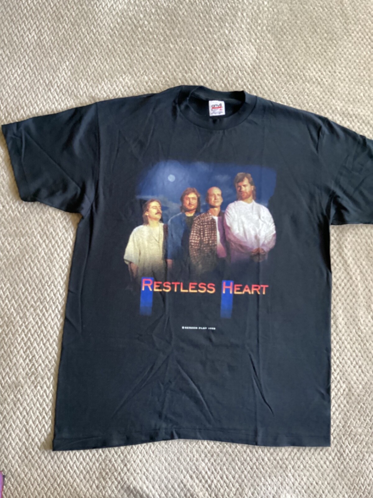 Restless Heart Reunion Tour '98 Vintage Anvil Single-Stitch Graphic T-Shirt XL