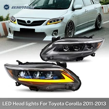 HCmotion LED Headlights For Toyota Corolla 2011-2013 Animation 2PC Assembly