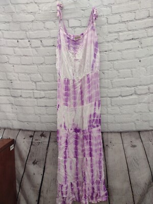 purple and white tie dye dress My, Oh My Tie Dye Dress In Purple