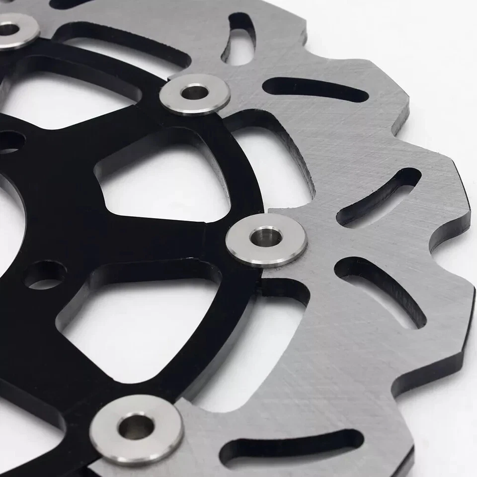 2 Front Brake Disc Rotors Set Kawasaki ZX6R ZX10R Z1000R Versys 650 Wave Rotors - Image 4 of 4