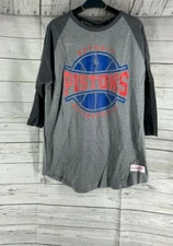 Mitchell & Ness NBA Detroit Pistons Raglan 3/4 Sleeve T-shirt