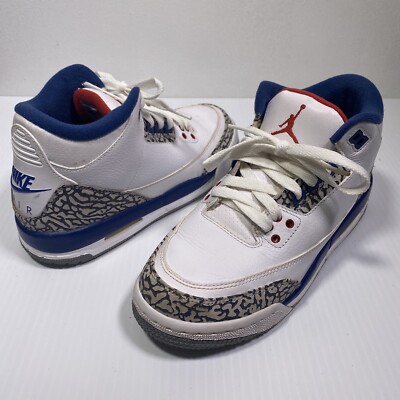 Nike Air Jordan 3 Retro OG BG True Blue Size 5.5y 854261-106 Nike Air Jordan 3 Retro OG BG True Blue Size 5.5y 854261-106
