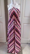 NEW ANN TAYLOR LOFT STRIPED MAXI PETITE DRESS SIZE XSP