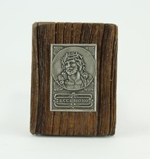 Quadro ECCE HOMO  in lega metallica argentata a spessore