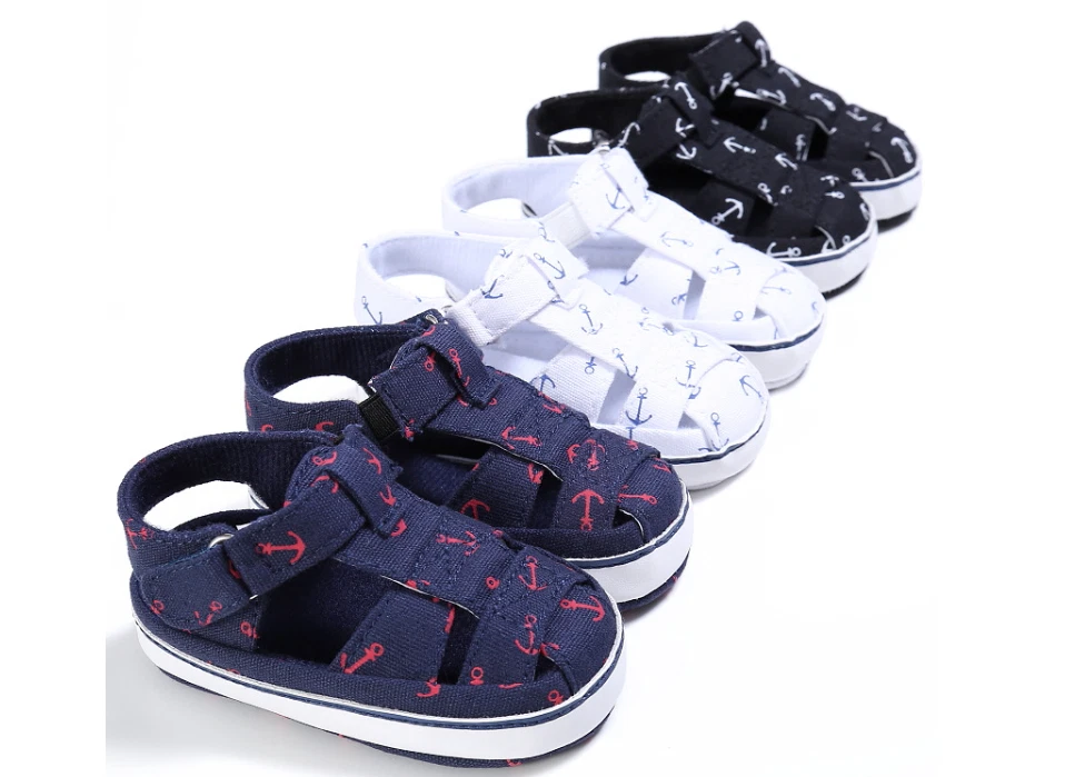 Newborn Baby Boy Soft Sole Crib Shoes Toddler Summer Sandals Size 0-18 | eBay