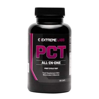 Extreme Labs PCT Post Cycle Testosterone Therapy Suppresses Estrogen 90 Capsules