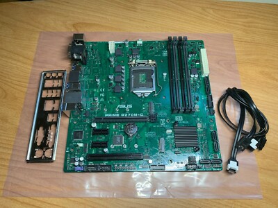 ASUS Prime Q270M-C Intel LGA1151 Motherboard w IO Plate & Sata Cables ...