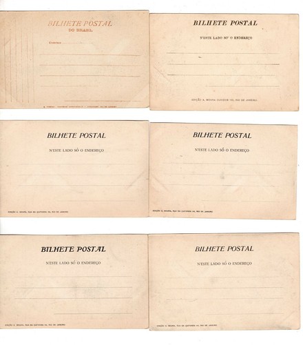 10 VINTAGE BRAZIL POSTCARDS, RIO DE JANEIRO, CIRCA 1900 - Picture 2 of 4