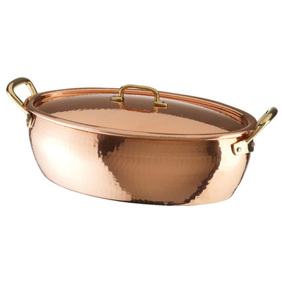 Paderno Oval Casserole Copper Cookware Oval Saucepan Series 15300-15400 