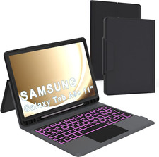 Backlit Keyboard Case for Samsung Galaxy Tab A9 11" with Trackpad Kickstand