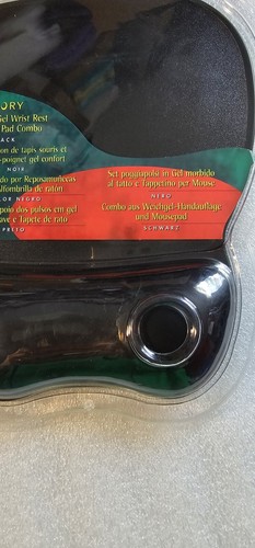 Compucessory Wrist Rest Mousepad Gel Nonskid Black 23718 - Picture 3 of 8