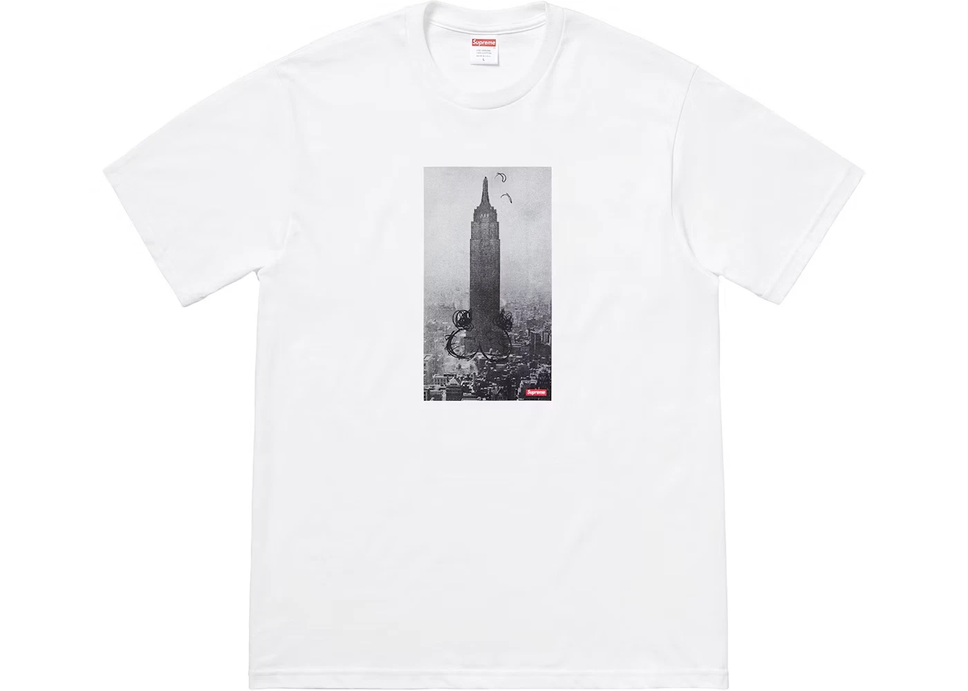 Supreme   Mike Kelley   The Empire State   Blanc   Taille L   Neuf