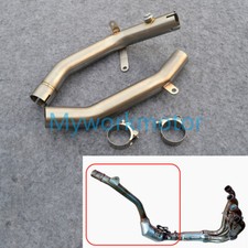Stainless Middle Link Pipe Exhaust Pipe For SUZUKI GSR600 BK600 2006-2011 07 08