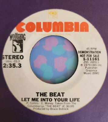 THE BEAT Let Me Into Your Life / SAME 1979 45 Columbia 1-11161 NM PROMO
