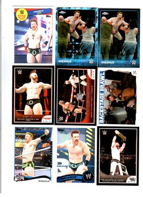 Sheamus Wrestling Lot of 9 Different Trading Cards 2 Inserts WWE TNA S-E1