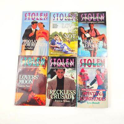 Stolen Moments Romance Lot of 6 Love Me Not Hearts Refuge Christmas Harlequin