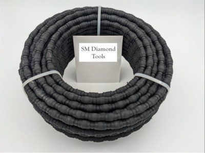 One Meter 10.5mm Diameter Vacuum Brazed Diamond Beaded Wire Saw
