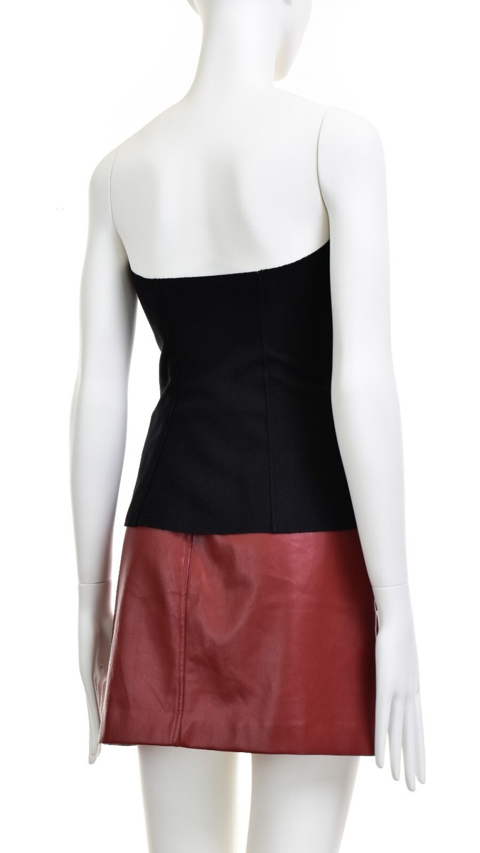 Vintage 2006 PRADA Runway P9203 Black Wool Corset Bustier Vintage 2006 PRADA Runway P9203 Black Wool Corset Bustier