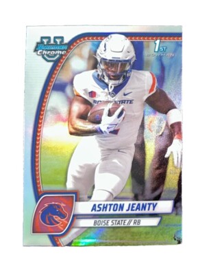 2024 Bowman U Chrome Ashton Jeanty 1st Bowman Refractor Silver Heisman  