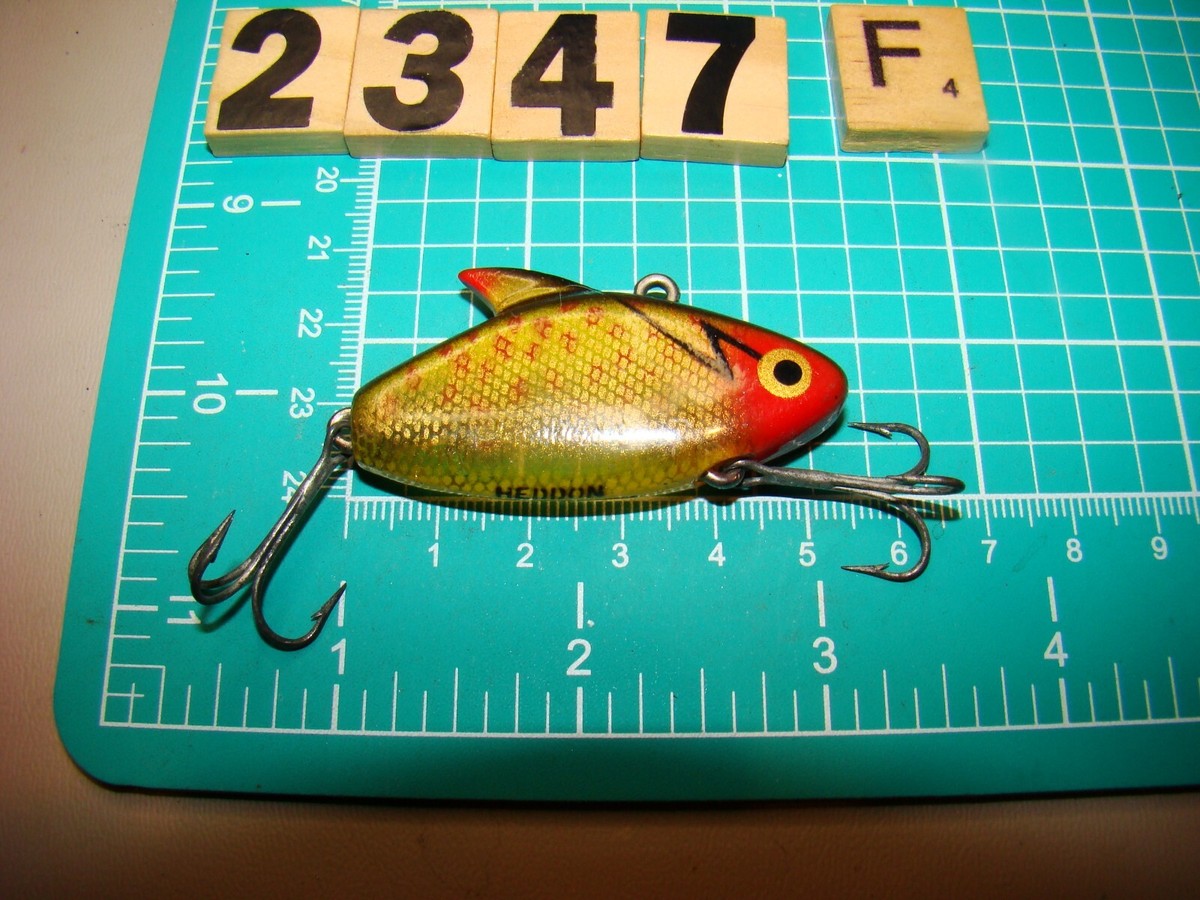 ルアー・フライ HEDDON SONIC Vintage Heddon Sonic, 1/4oz black fishing lure #22142