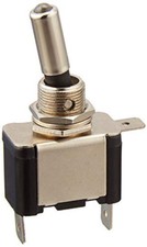 AMBER LED TOGGLE SWITCH Illuminated On/Off Metal  Car Dash  SH40 X 10
