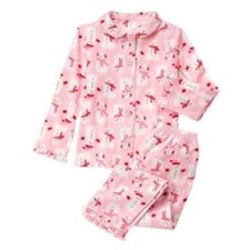 NWT Gymboree Christmas Snowman Girls Fleece Pajama Holiday Pink 12 18 24M
