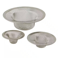 Mesh Sink Drain Strainer in Stainless Steel 3-Pack