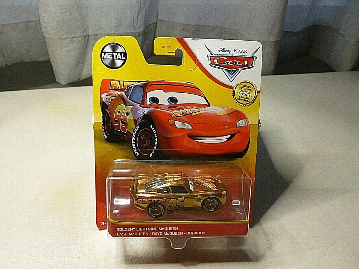 Disney Pixar The World of Cars Golden Lightning McQueen Golden Edition New  887961970890