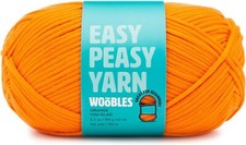 Woobles Easy Peasy Yarn for Beginners - Crochet  Knitting Yarn with Easy-to-See