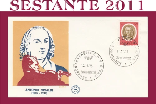 ITALY FDC FILAGRANO 1975 ANTONIO VIVALDI CANCELLATION VENICE A211