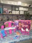 Vintage 1993 Glitter Hair Barbie Hair Salon Playset 67024 Original Box Mattel