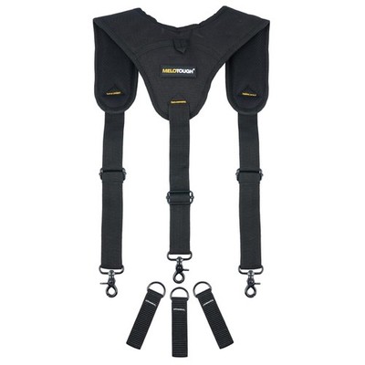 3 Point Support Tool Belt Suspenders with Nickel Plated Hooks - Unisex Design