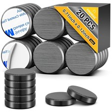 20Pack Magnets for Crafts with Adhesive Backing,Round Disc Magnets Strong Stick.