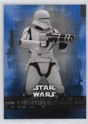 2019 Topps Star Wars Rise of Skywalker Series 1 Blue First Order Commando 2k3