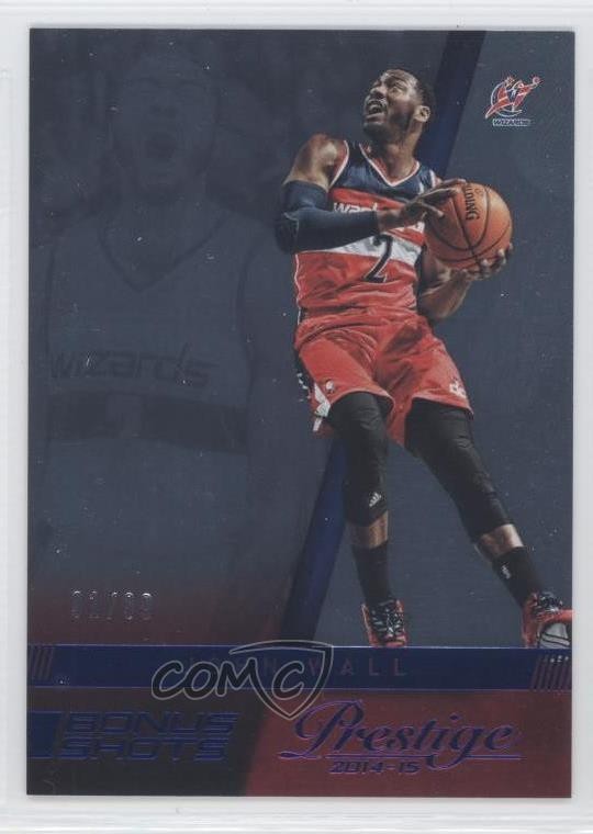 2014-15 Panini Prestige Bonus Shots Blue Plus 91/99 John Wall #142 h3a