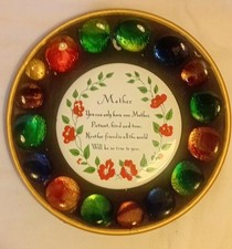 Vintage japanische Daysonne Glas Kiesel runde...