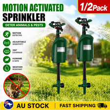 1/2X Motion Activated Garden Animal Deterrent Repeller Sprinkler Bird Scarer
